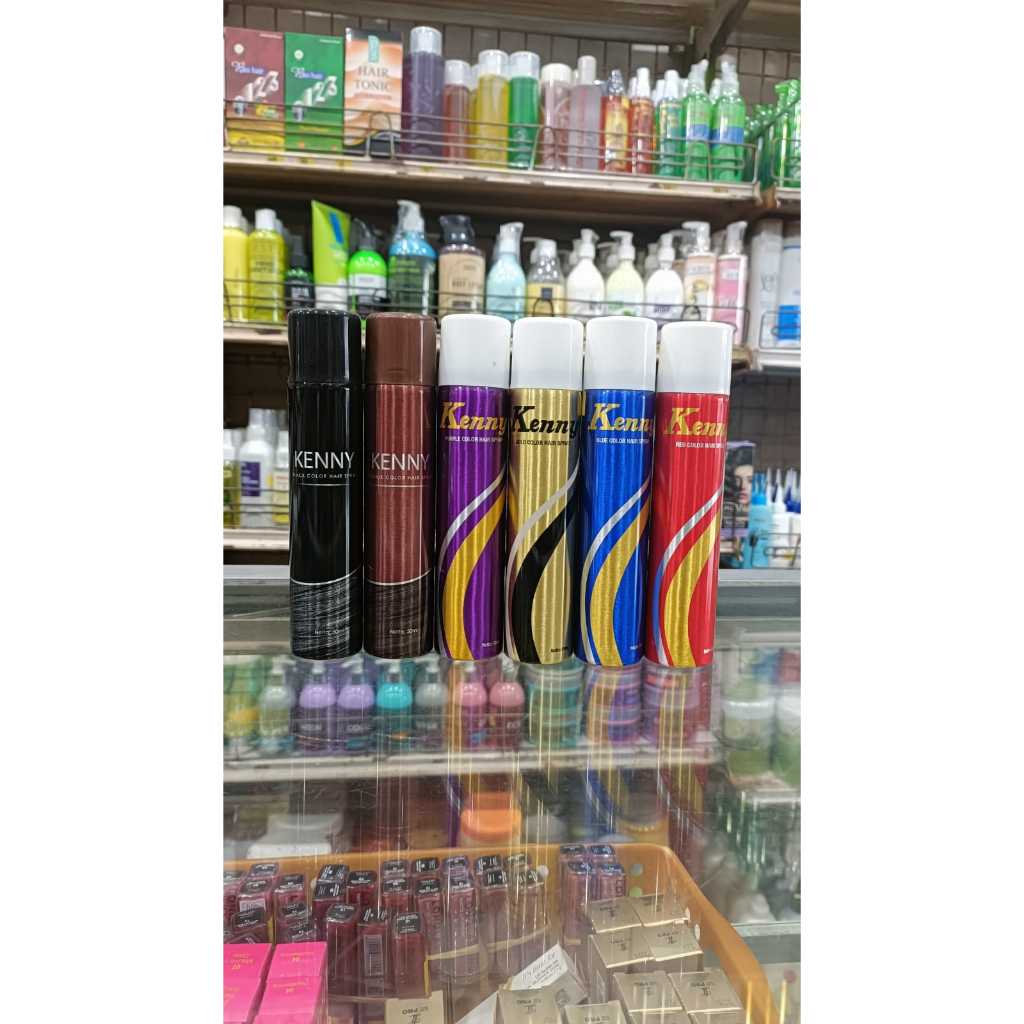 Jual Hair Spray Rambut Kenny / Cat rambut semprot sementara | Shopee ...