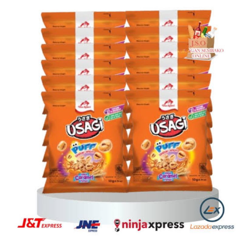 Jual CHIKI USAGI PUFF CARAMEL 10 GRAM / 1 RENCENG ISI 10 PCS | Shopee ...