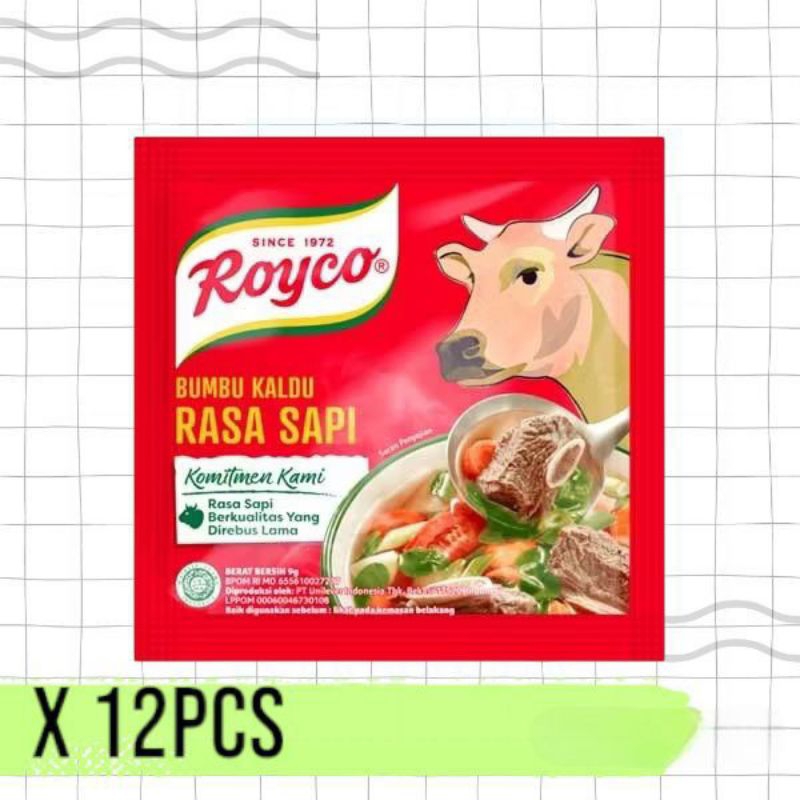 Jual (12 PCS) Royco Sapi Renceng Kaldu Sapi Royco | Shopee Indonesia