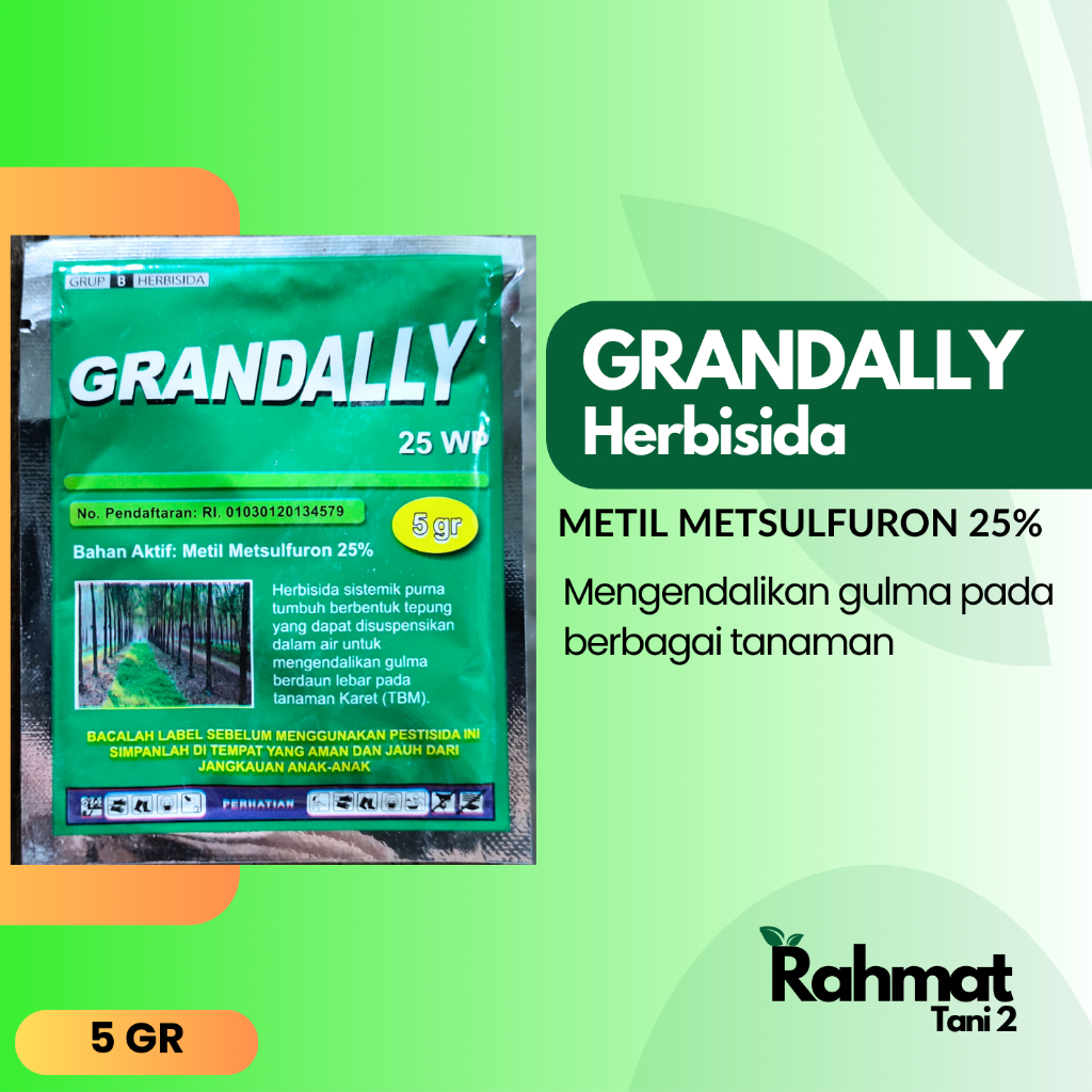 Jual GRANDALLY - Herbisida Racun Rumput dan Gulma Ampuh (5 gr) | Shopee ...
