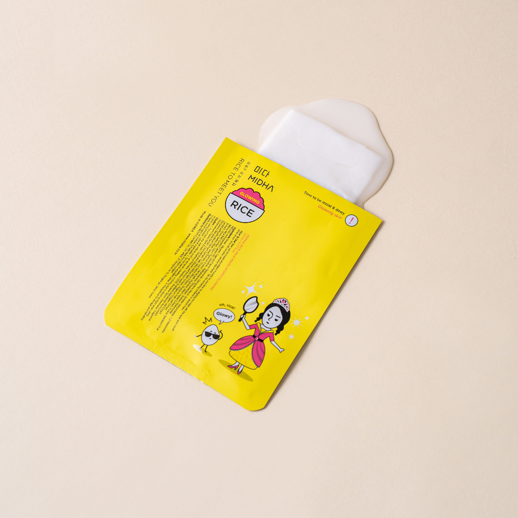 Jual MIDHA - Rice Milk Mask Hydro Glowing | Shopee Indonesia