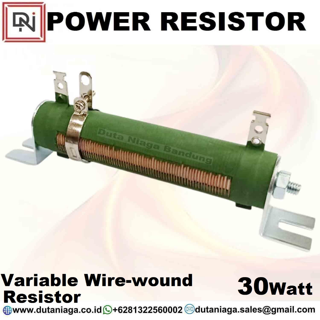 thumbnail interactive-video image 1 of Uxcell 30W 1K Ohm Ceramic Tubular Rheostat – Adjustable Resistor 1 of 4