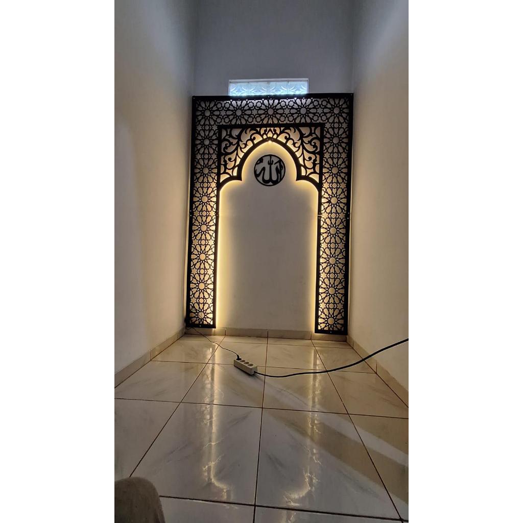 Jual Mihrab Mushola Rumah Estetik Islamic + LED | ISTANBUL | Shopee ...