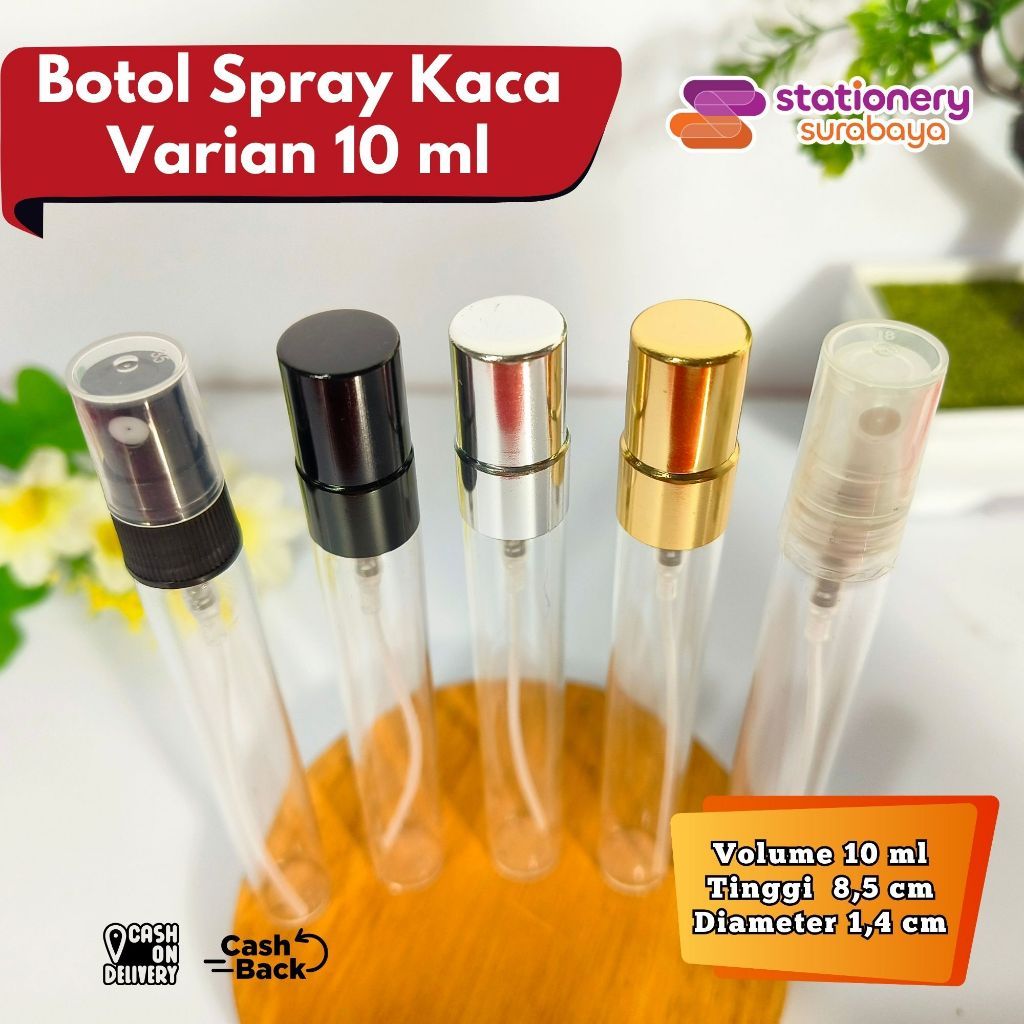 Jual Botol Kaca Spray Semprot Parfum Mini Travel Portable Tebal Refill ...