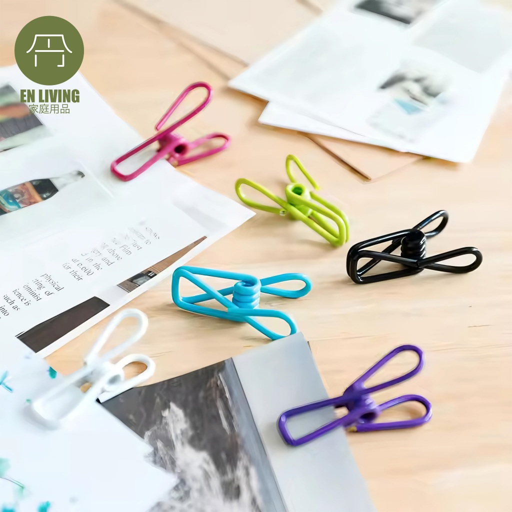 Jual EN LIVING Colorful Clip (6 pcs) / Paper Cllip / Clip Multifungsi ...