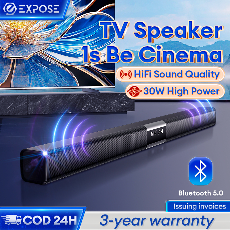 SoundBar Wired/Wireless Bluetooth Speaker TV Sound Bar 4D Stereo Sound Home  Surround Sound for Home