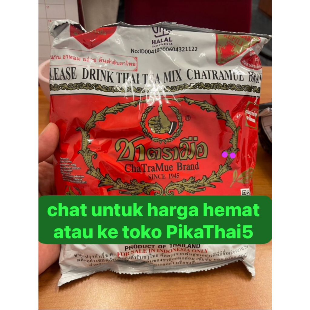Jual Merah Chatramue Thai Tea Original Thailand 400 Gram (BPOM ...