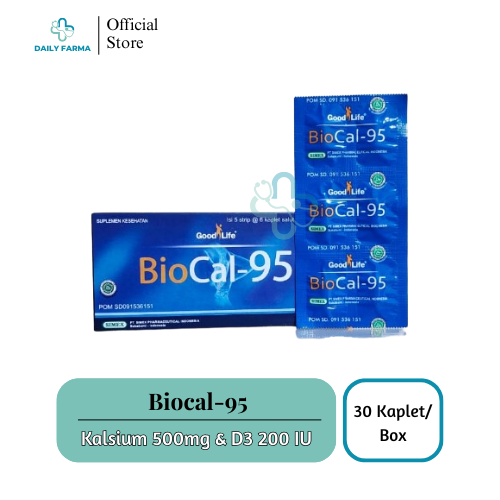 Jual Biocal-95 1 Box | 5 Strip | 1 Strip 6 Tablet - Calcium Ibu Hamil ...