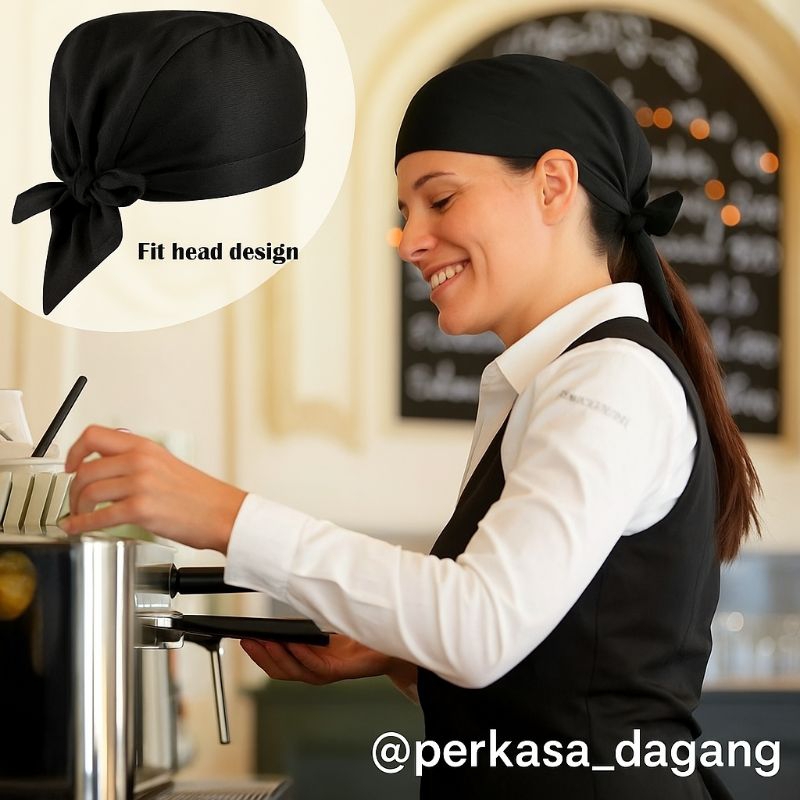 Jual topi barista chef model pirate | Shopee Indonesia