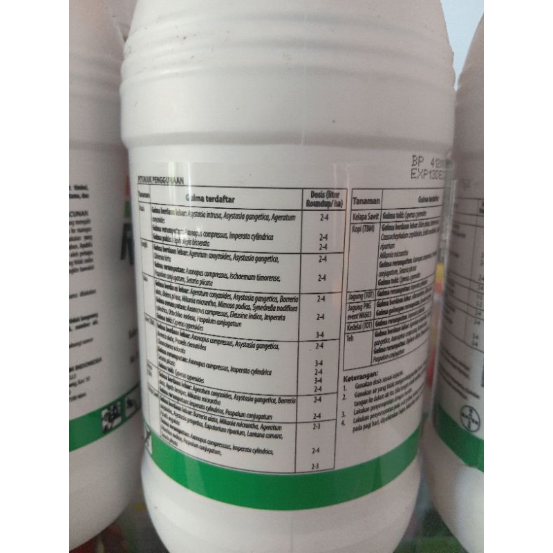 Jual Roundup Biosorb 486 SL Isi Bersih 1 Liter | Shopee Indonesia