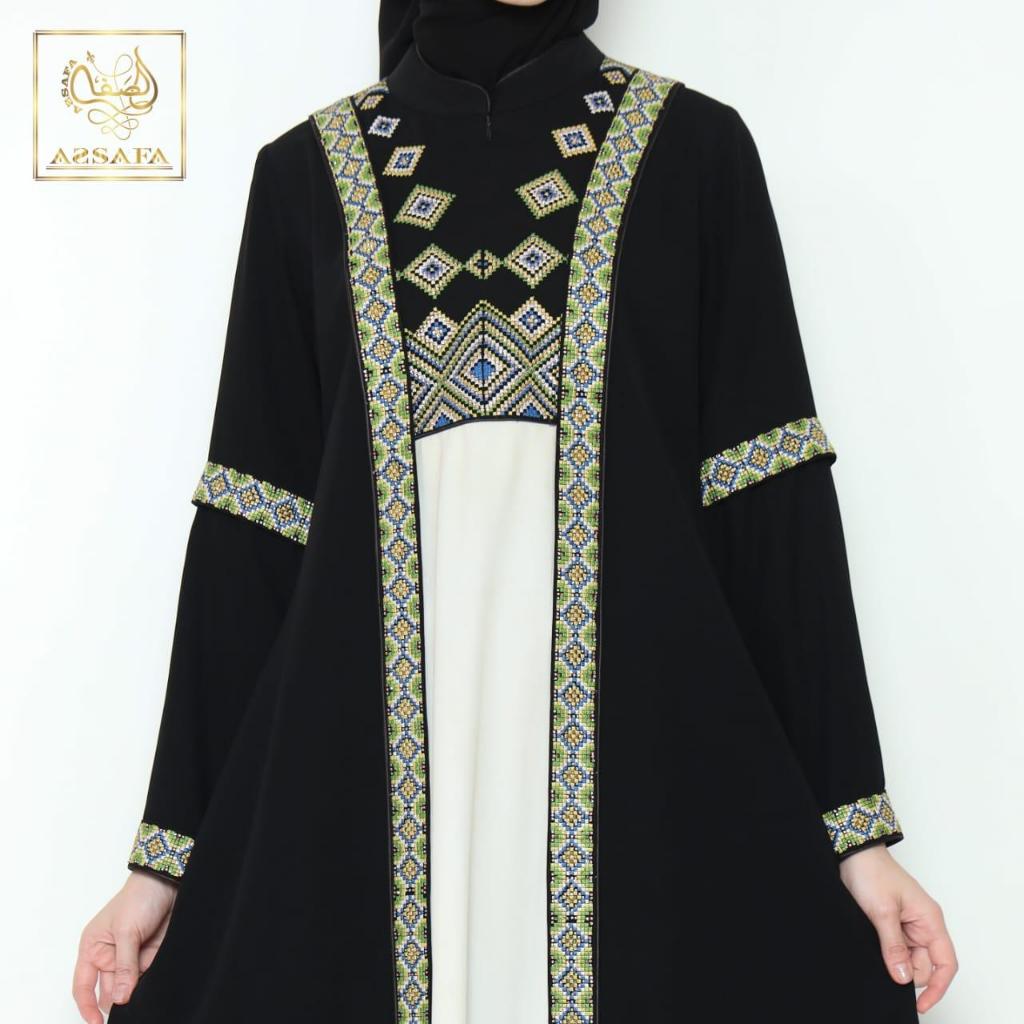 Jual Abaya Assafa Original E1077 2 Warna | Shopee Indonesia