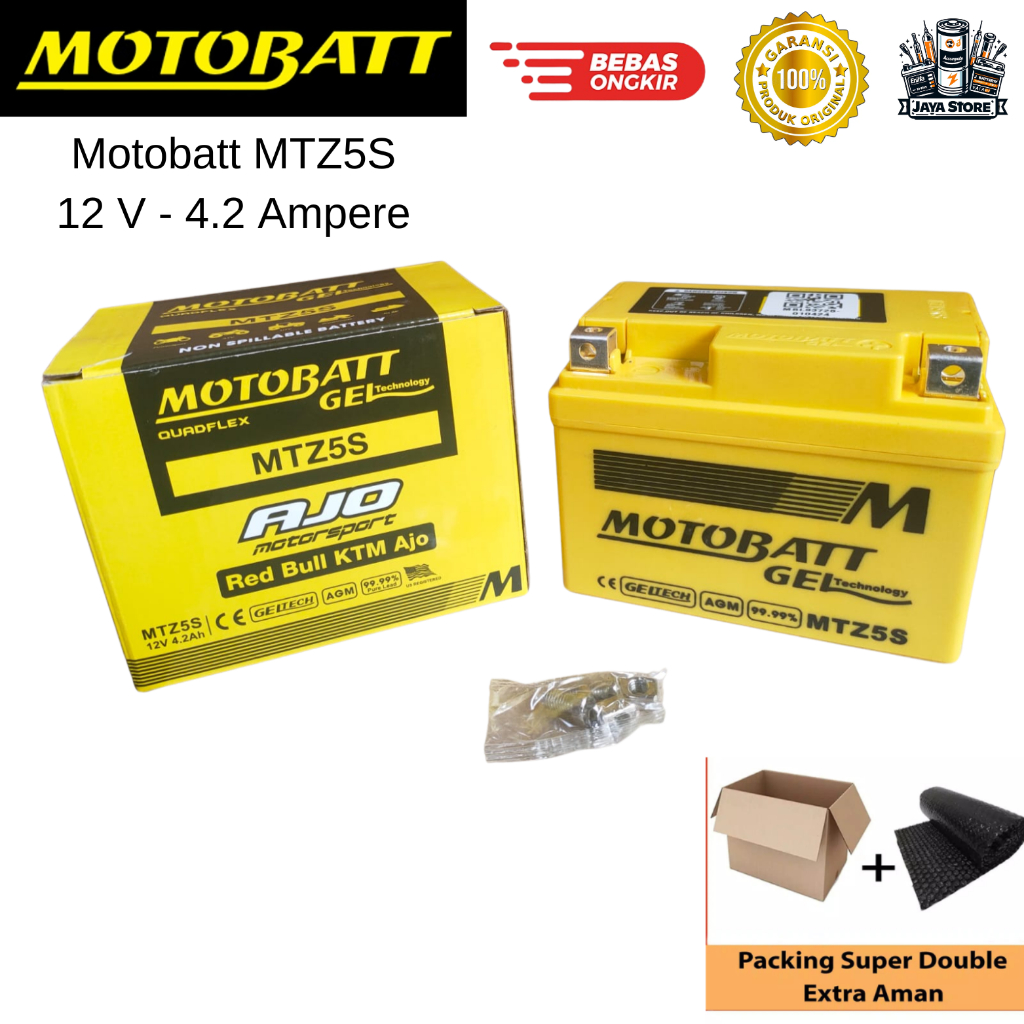 Jual Aki Motor Smash 125, ZX 130, Ninja KBR, Ninja 150 RR, Athlete