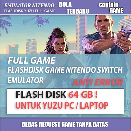 Jual FLASH DISK GAME NITENDO SWITCH YUZU EMULATOR PC LAPTOP | Shopee ...