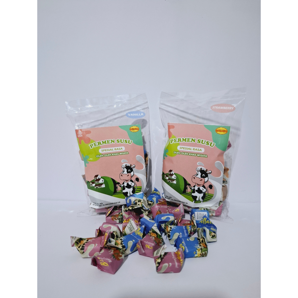 Jual Permen Susu Rasa Vanilla Kemasan Plastik / Cemilan Manis Oleh Oleh ...