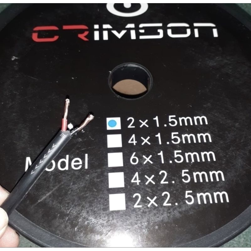 Jual Kabel Speaker Crimson 2 x 1,5 mm 50 Meter CR215 Cable 2x1,5mm Ecer ...