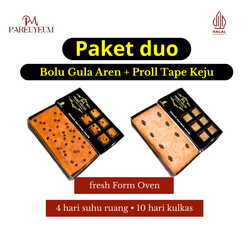 Jual Paket 2 box Bolu gula Aren+Proll tape keju | Shopee Indonesia