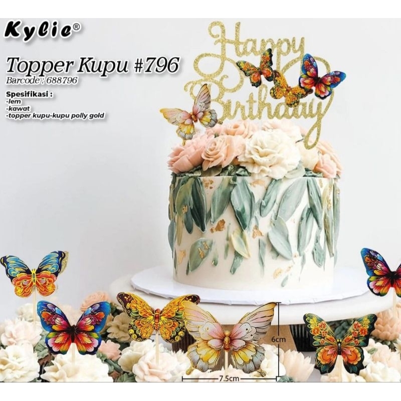 Jual TOPPER KUPU KUPU / SET ISI 6 | Shopee Indonesia