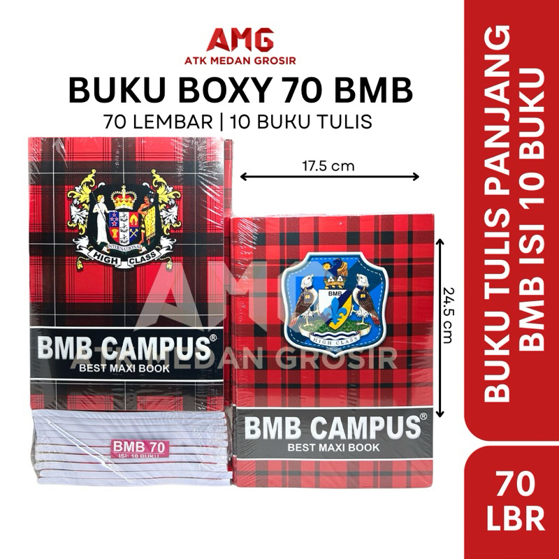 Jual BUKU PANJANG BMB ISI 70 LEMBAR (BEST SELLER) HARGA PER PACK 10 ...