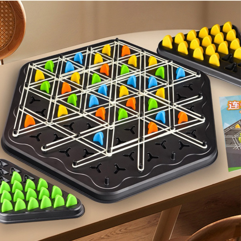 Jual Geometry Chain Triangle Chess Puzzle Game Toy Board Game Logical ...