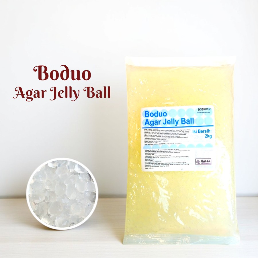 Jual Boduo Agar Jelly Ball - Topping Minuman Mutiara Mini Jelly 2 kg ...