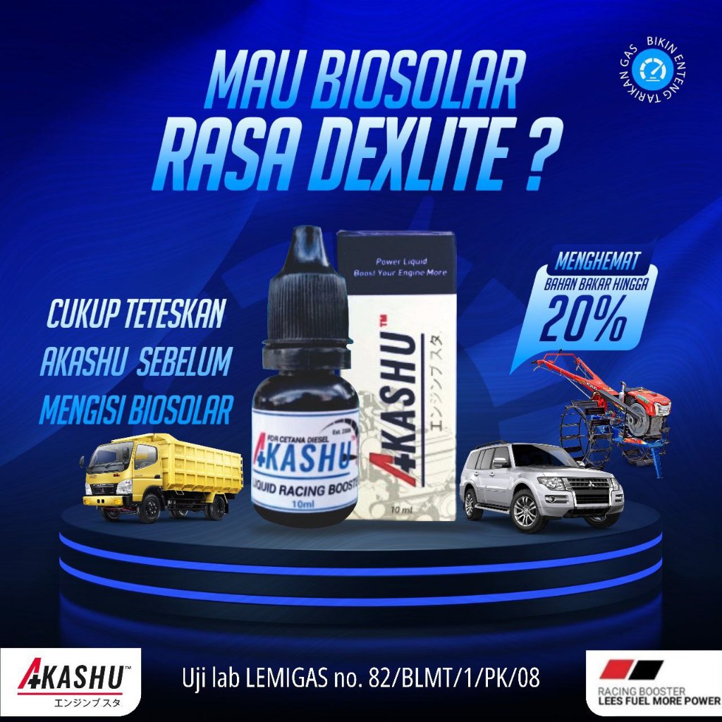 Jual Cetan Booster Akashu Additive bio Solar Diesel Fuel Treatment ...