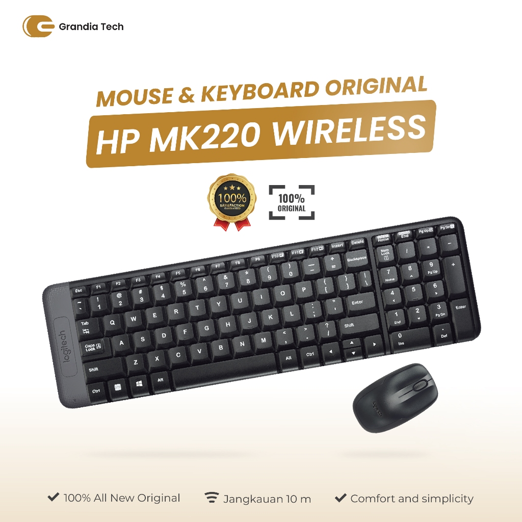 Jual Logitech Mk220 Keyboard Mouse bundle | Original | Garansi Resmi ...