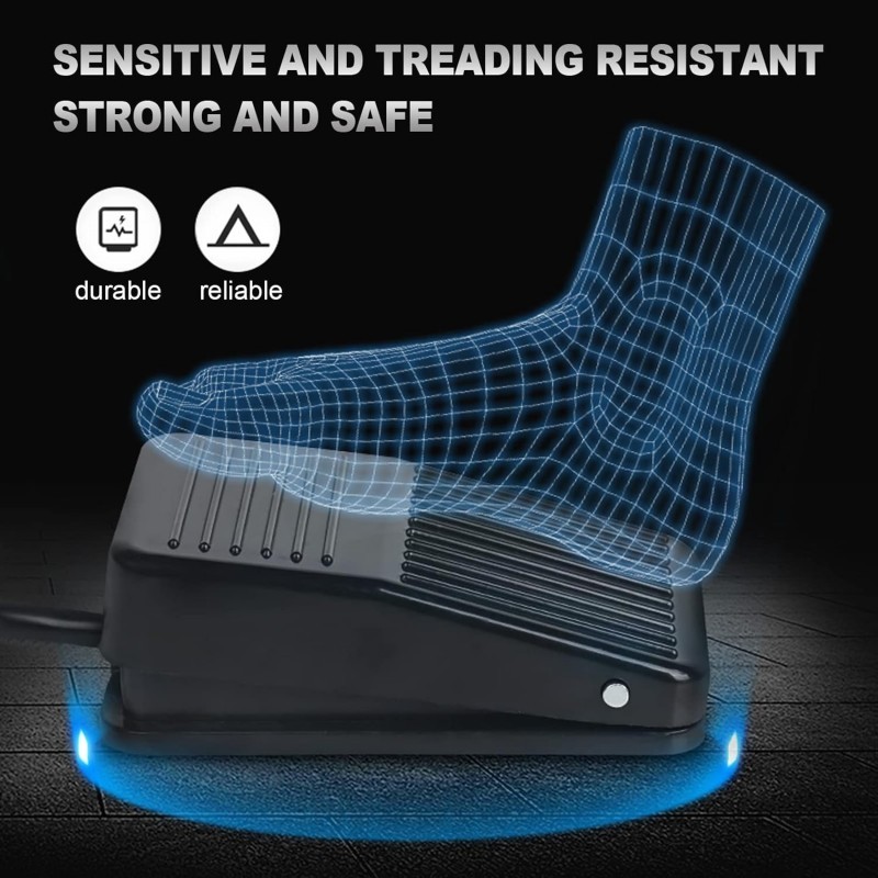 Jual Pedal Tatto Push-On Push-Off Foot Switch Pedal With Clip Cord ...