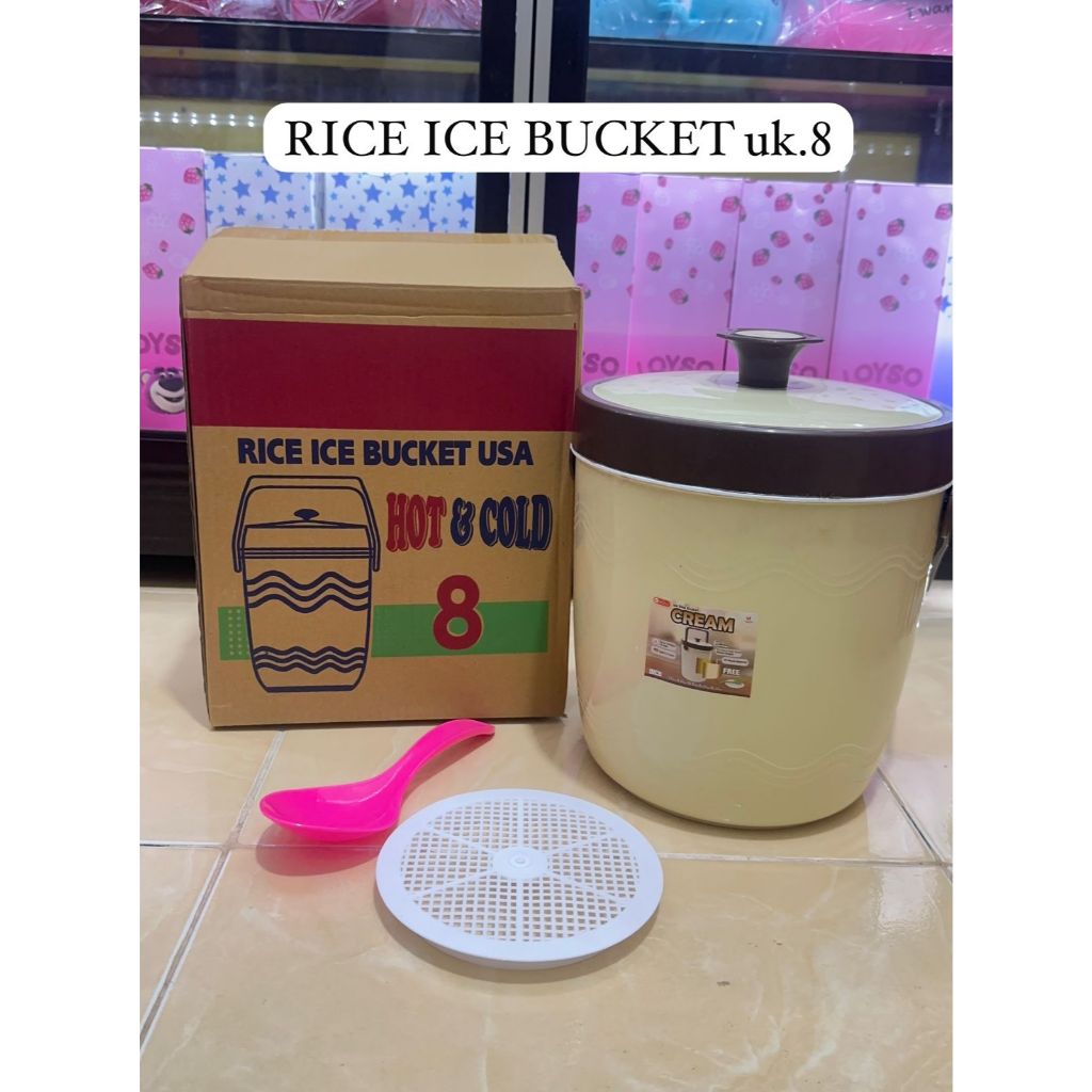 Jual RICE BUCKET 6 & 8 LITER MERK KIMPLAST & USA /TERMOS NASI & ES ...