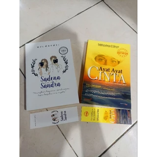 OBRAL BUKU MURAH ORIGINAL / NOVEL REMAJA / 1 PAKET 2 BUKU / AYAT-AYAT CINTA / SADENA DAN SANDRA / ROMANCE / DEWASA / FIKSI /