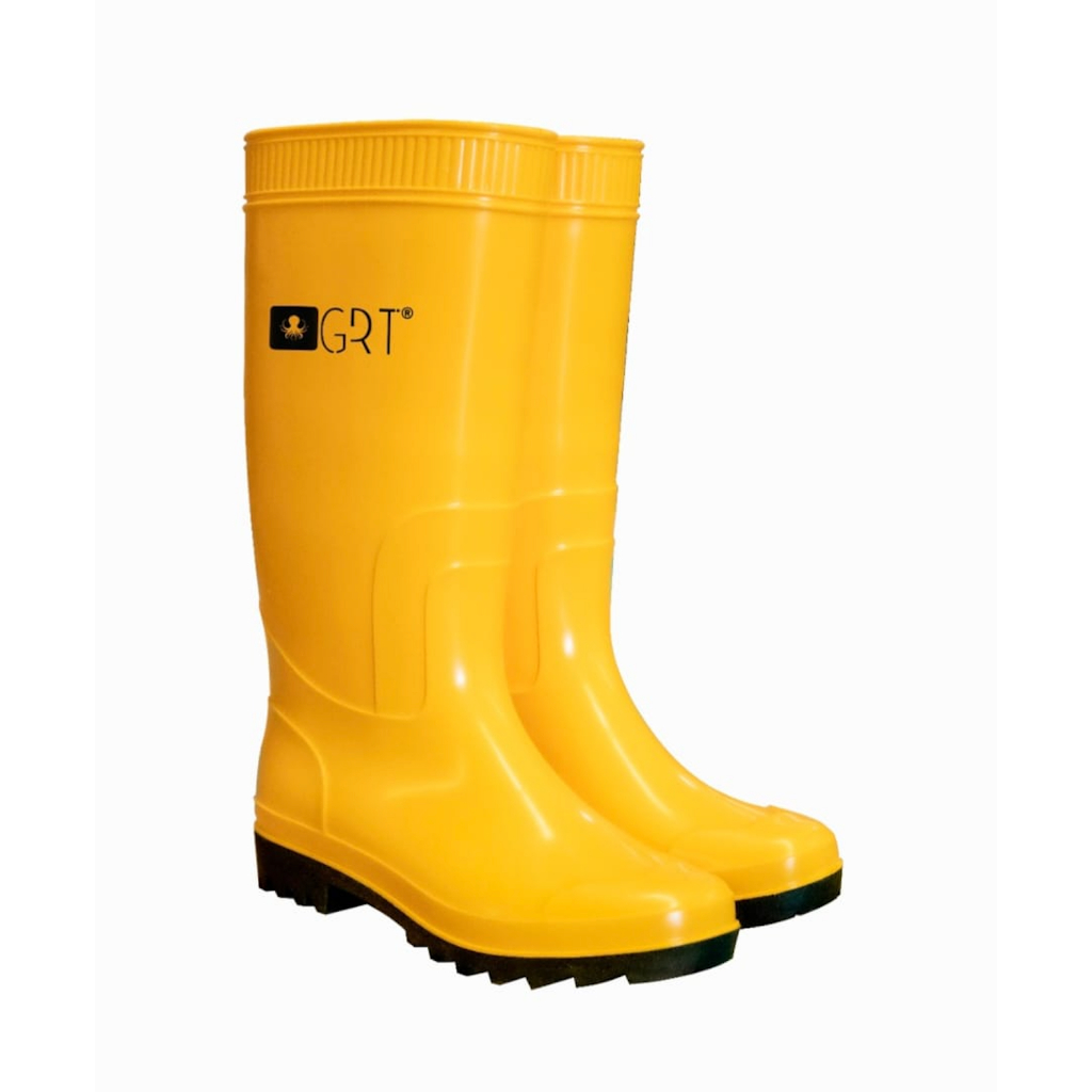 Jual GRT Sepatu Boots Kuning Tinggi Proyek Industri Perkebunan Anti ...