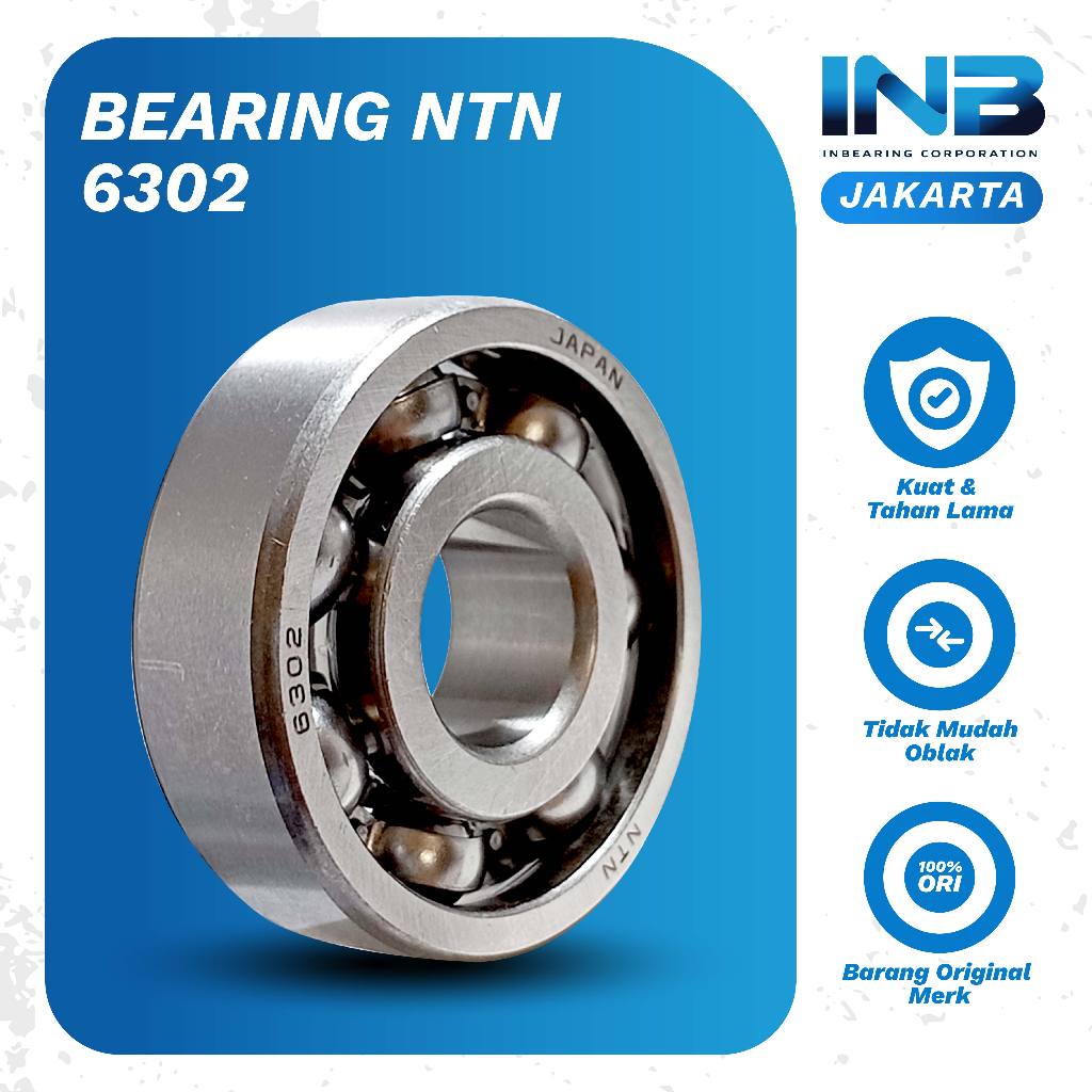 Jual Laker Bearing 6302 NTN Bearing Gearbox Beat Karbu Gardan Beat As ...