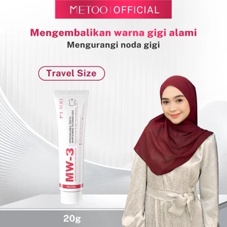 [Travel Size 20g] METOO MW-3 Advanced Whitening Tooth Paste 20g- pemutih gigi / Bebas Sensitif / Bebas Karang Gigi / Pasta Gigi Probiotik / Karang Gigi / Gusi Sensitif / Membersihkan Noda Gigi
