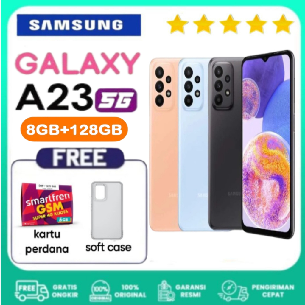 Jual HP SAMSUNG A23 5G 8GB/128GB EXTRA BONUS - Garansi Resmi Samsung ...