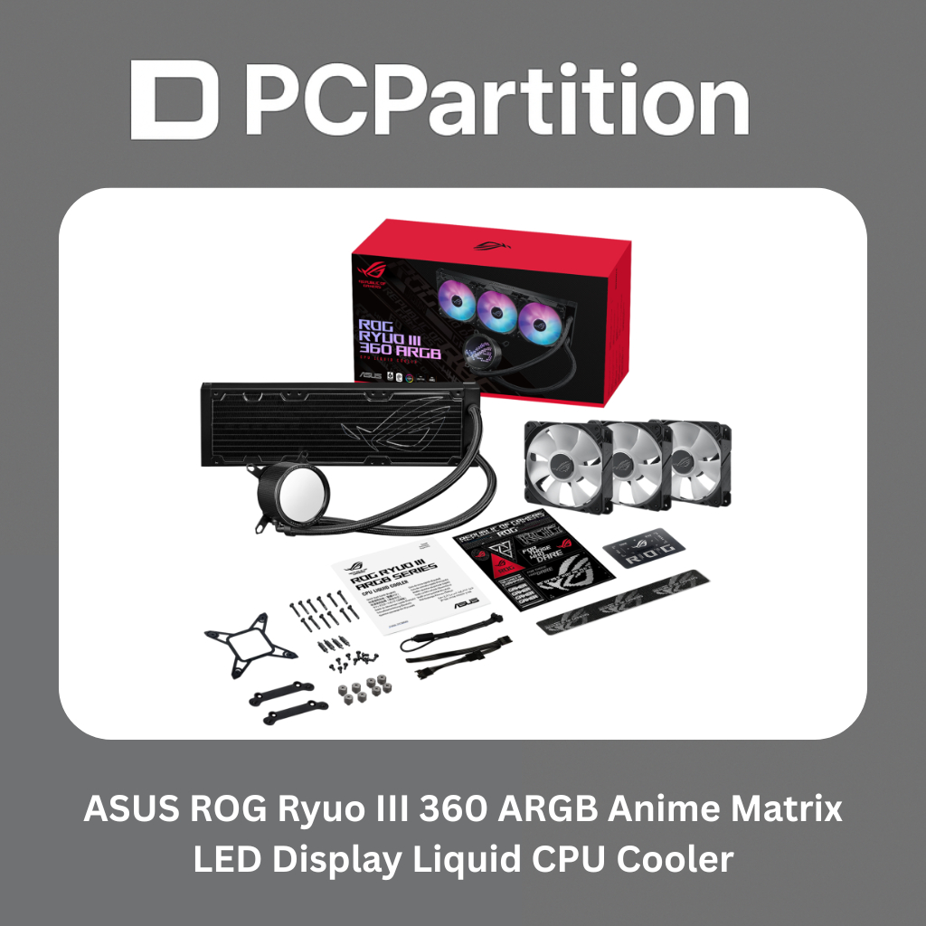 Jual ASUS ROG Ryuo III 360 ARGB Anime Matrix LED Display Liquid CPU ...