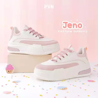 PVN Jeno Sepatu Sneakers Wanita Kasual Sport Shoes Pink 438