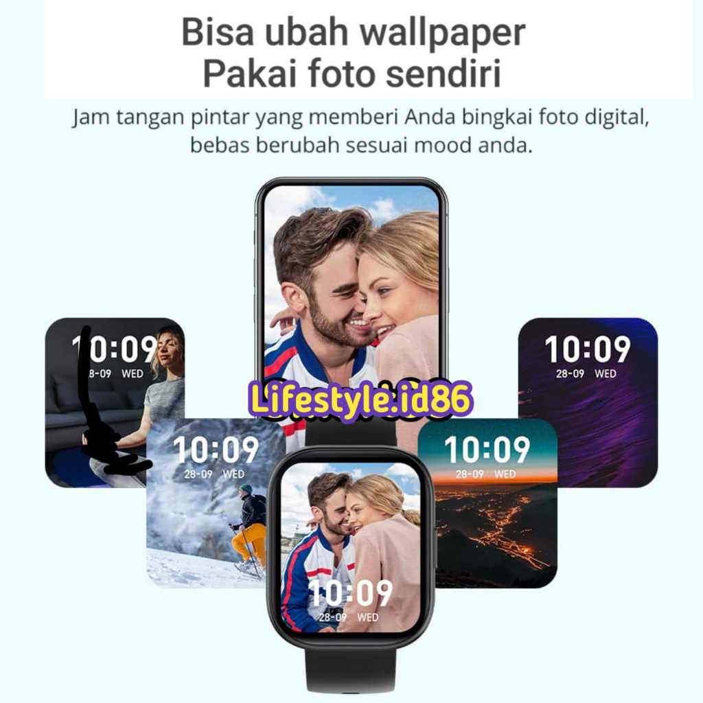 Jam Tangan Hp Android Layar Sentuh Panggilan Monitoring Penuh Anti Air Pemantau - foto 2