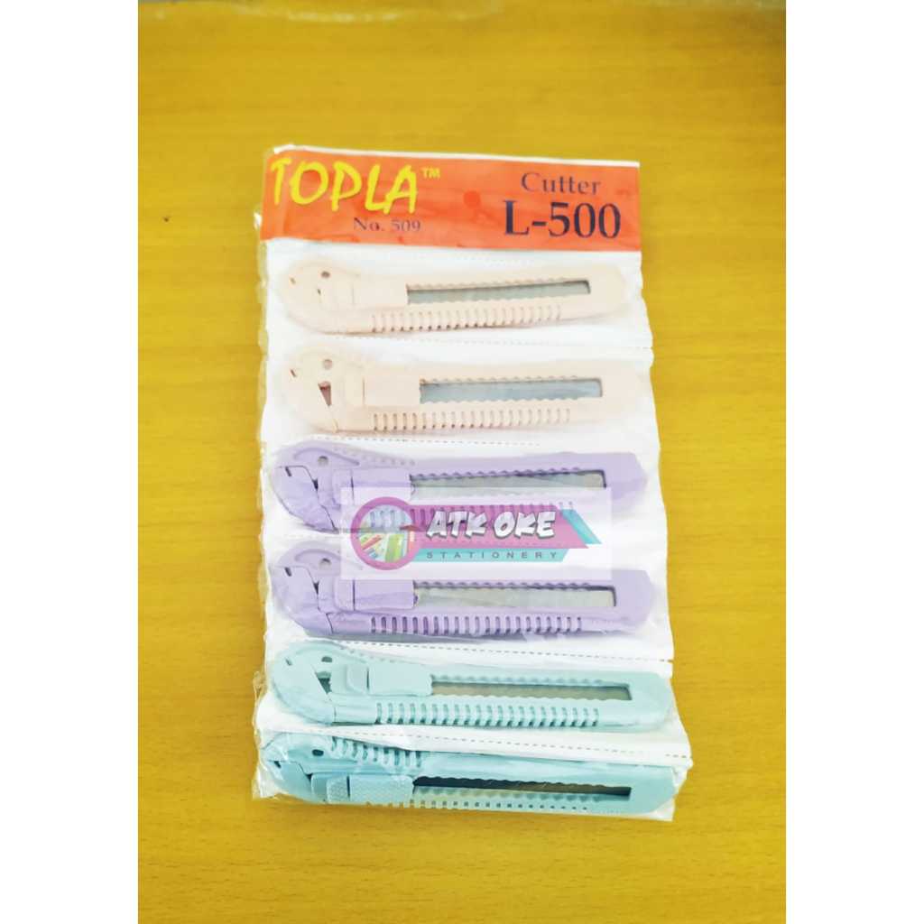 Jual Topla Cutter L-500 No 509 (12pcs) | Shopee Indonesia