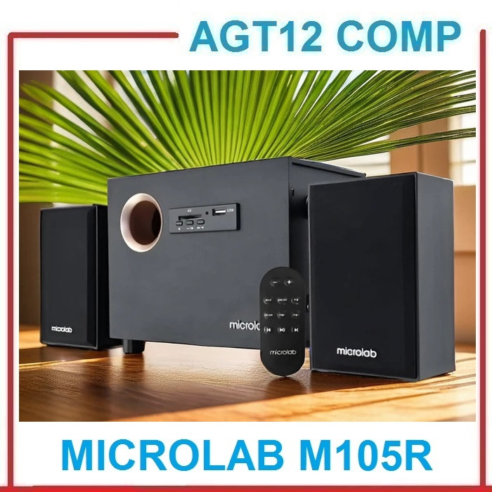 Jual Microlab M105R 10 Watt RMS Speaker Komputer SD Card USB FM Radio ...