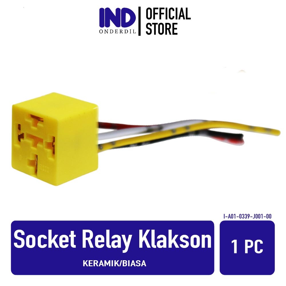 Jual IND Onderdil Socket-Soket Relay-Riley-Rilei Klakson 4 Kaki-Kabel ...