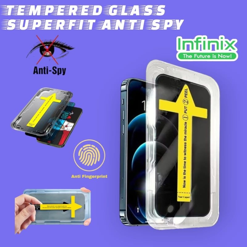 Jual Tempered Glass Superfit Anti Spy Infinix Note 11 12 30 40 50 Vip ...