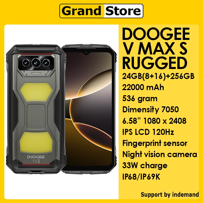DOOGEE Sini Telephone Portable Incassable, Helio G99 15GB+256GB/TF 2TB, 50P Double Caéra AI