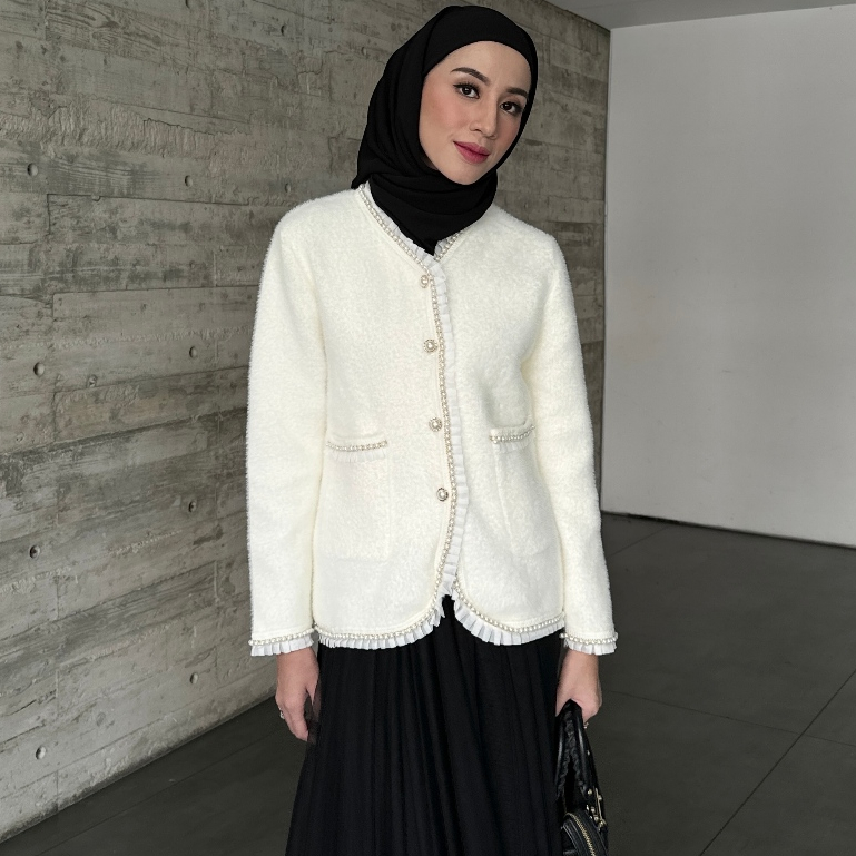 Jual GONEGANI OFFICIAL - Cardigan Berkancing Wanita Bahan Knit Extral ...