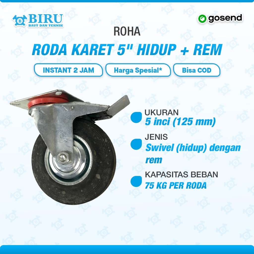 Jual Roda Troli 5