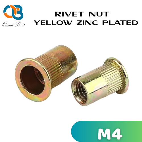 Jual Rivet Nut M4 Yellow / Mur Rivet M4 Kuning / Insert Nut M4 / Sert ...