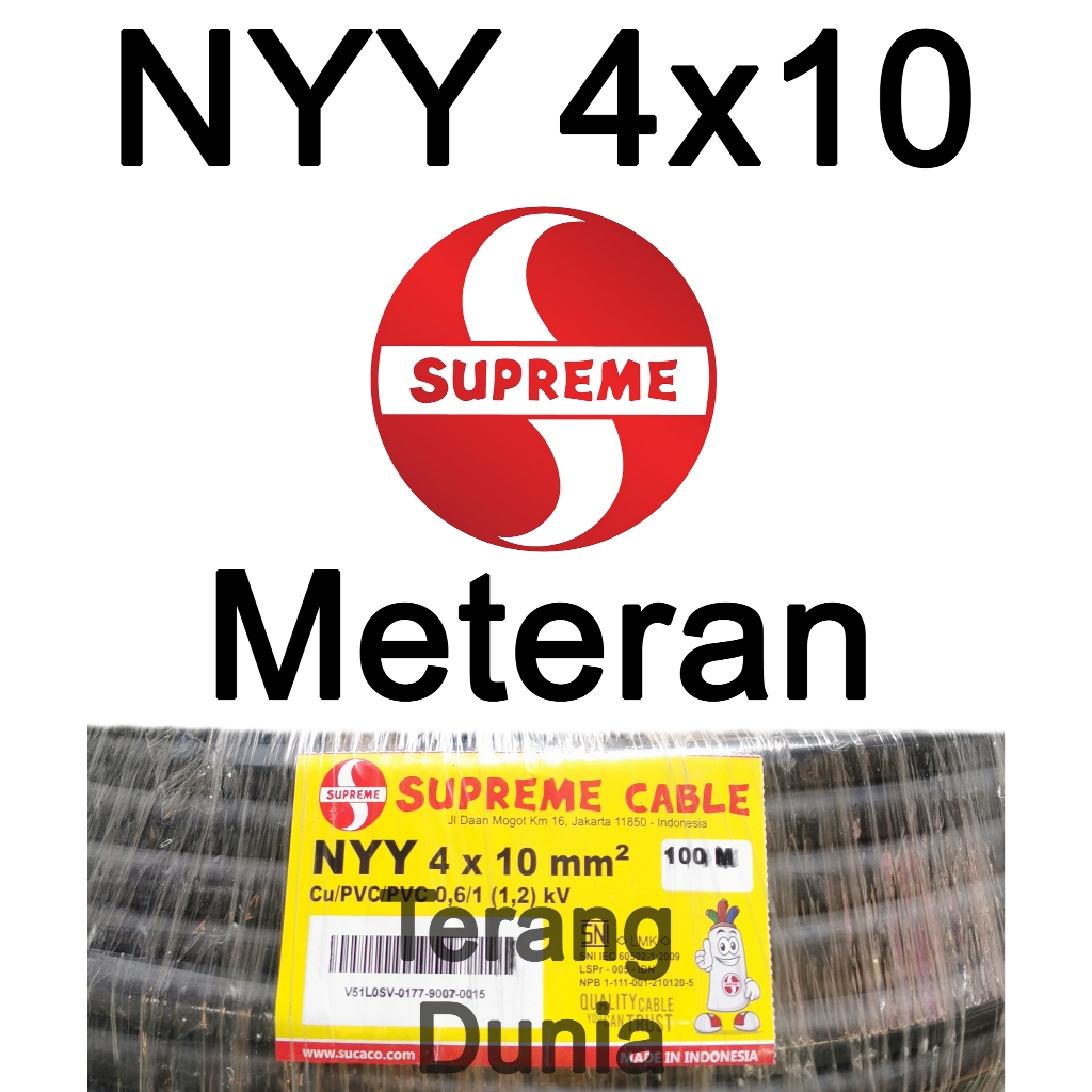Jual Kabel Tufur 4x10 Supreme Kabel Tufur Supreme 4x10 Kabel Supreme ...