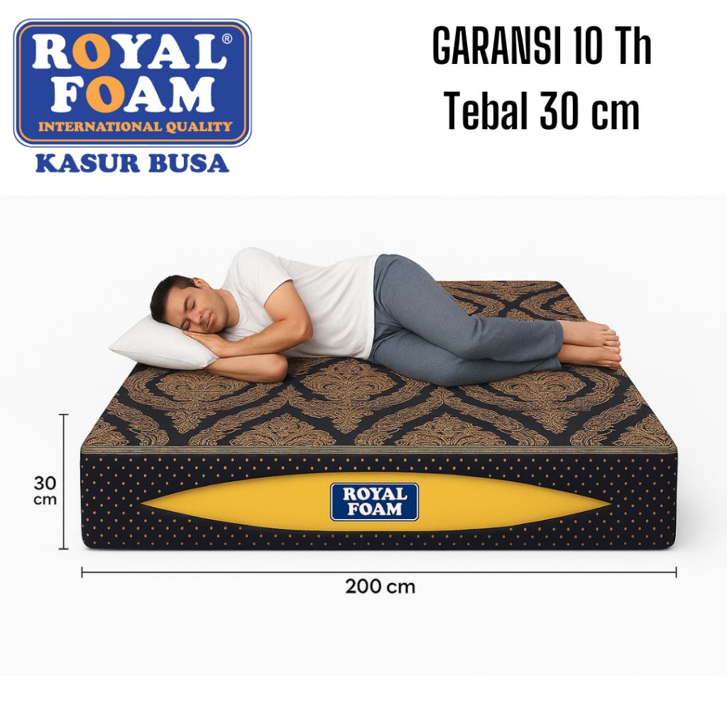 Jual Royal Foam Kasur Busa Premium Tebal 30cm Tidur Nyenyak dengan ...