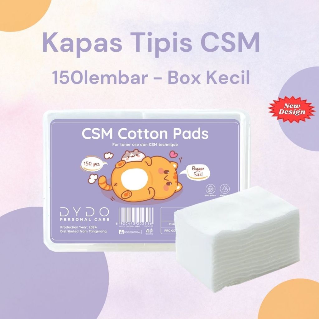 Jual Kapas CSM / Kapas Toner Tipis150pcs | Ultra Thin Cotton Pad Box ...