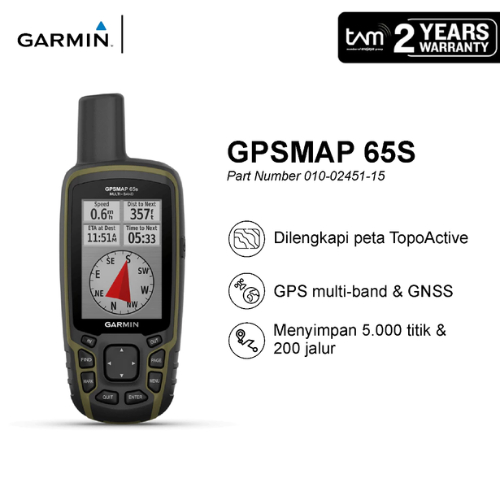Jual Garmin GPSMAP 65s 65 Multi Band GNSS & Peta Topo Active Original ...