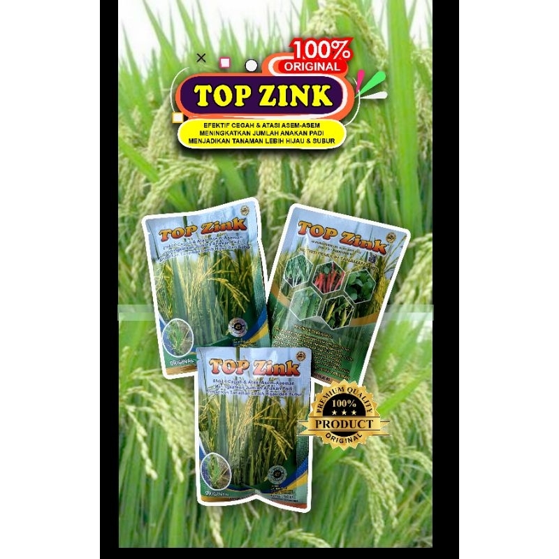 Jual Top Zink 150g (original 100%) pupuk terbaik memperbanyak anakan ...