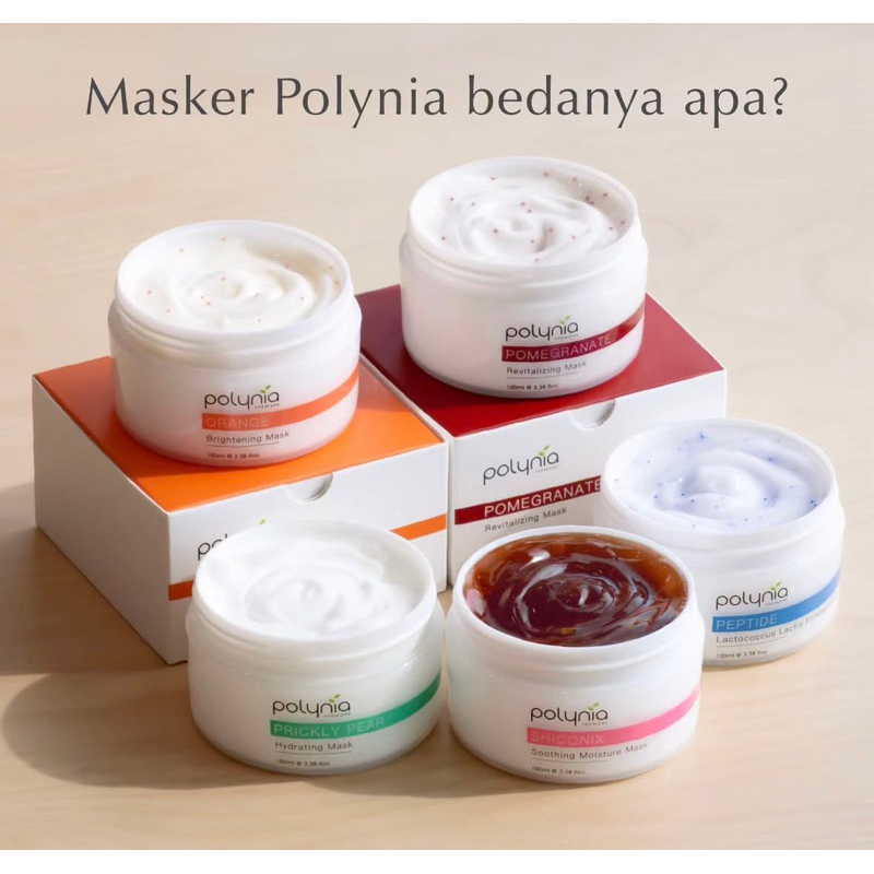 Jual POLYNIA | Cream Mask | Anti Aging | Pudarkan Bekas Jerawat ...